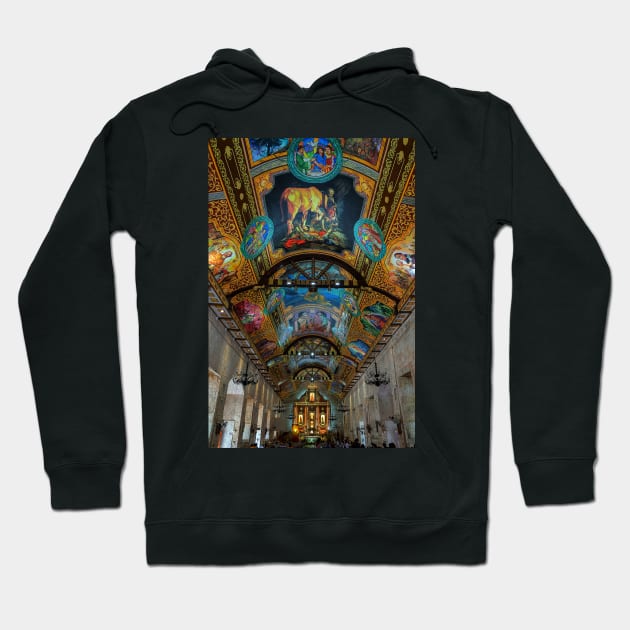 Church Ceiling Painting Hoodie by likbatonboot